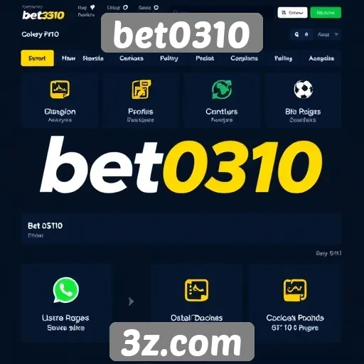 Recursos e funcionalidades do site bet0310